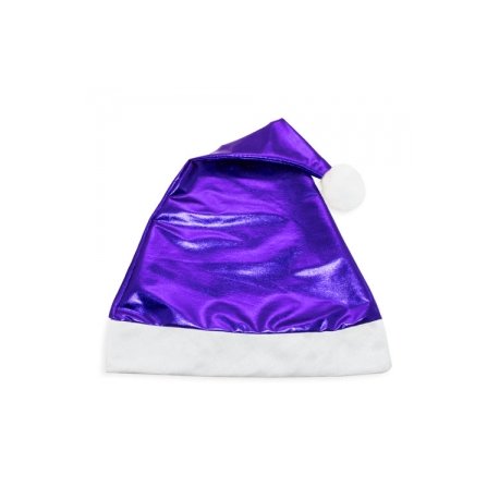 Bonnet de Noël Bleu Métallisé